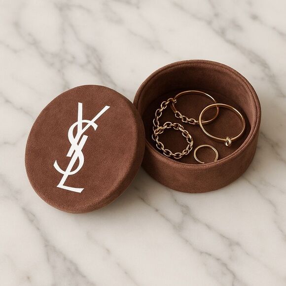 Yves Saint Laurent Inspired Velvet Storage Box - Picture 2 of 4